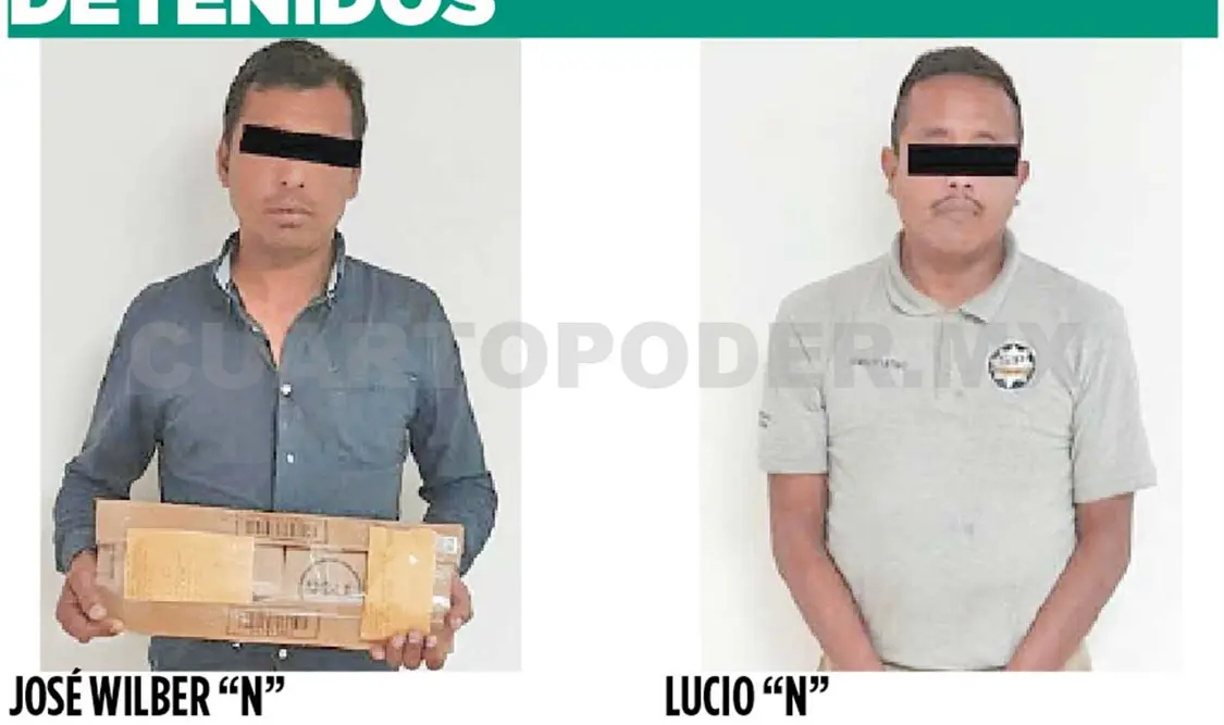 Caen dos por robo a mano armada en Patria Nueva