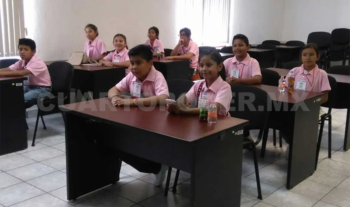 Grupo de 12 niños chiapanecos participarán en la Ciudad de México en el 10º Parlamento de las Niñas y Niños de México 2017. CP