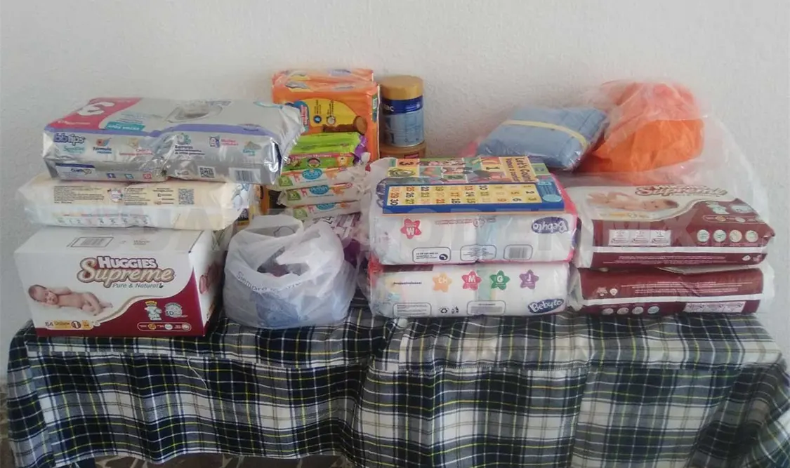 Bebé con síndrome de Down necesita pañales y donativos