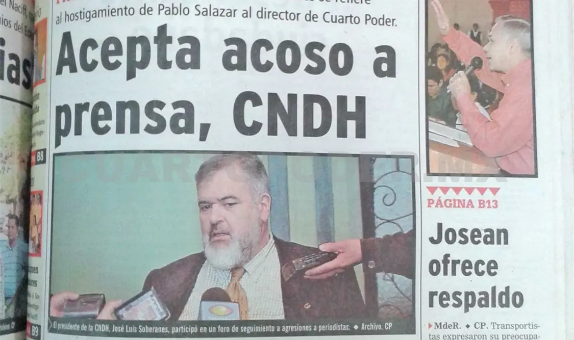 Siniestro pasado: Reprobable acoso a periodista
