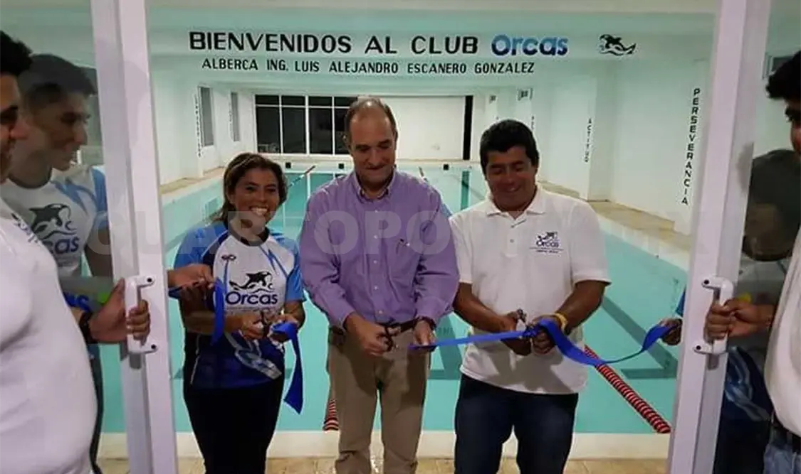 Inauguran alberca Javier Alejandro Escanedo