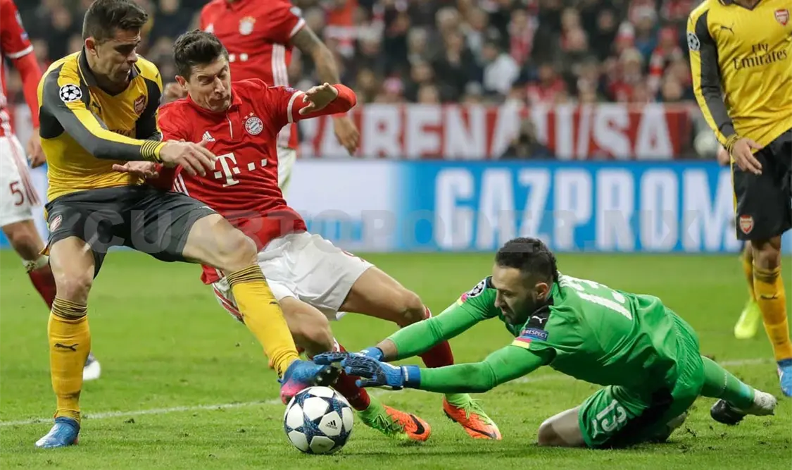 Bayern vapulea 5-1 al Arsenal en octavos