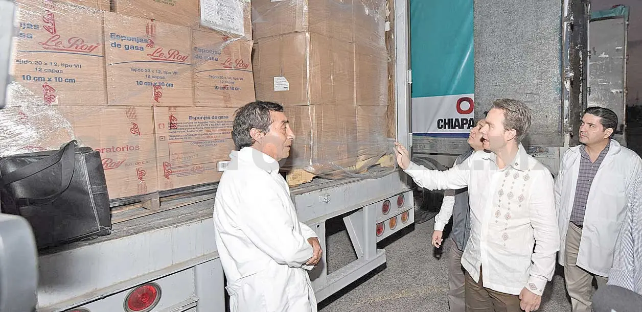 Más de un millón de medicamentos y material de curación se distribuirán en hospitales de Chiapas