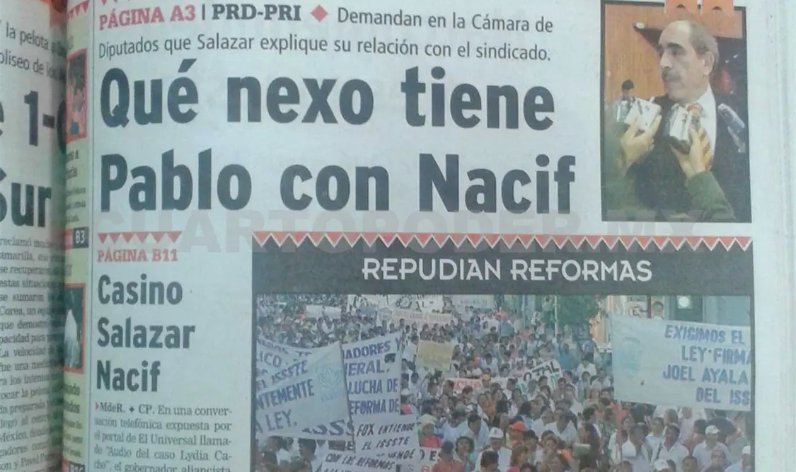 Siniestro pasado: Colonos protestan contra el gobernador Pablo Salazar