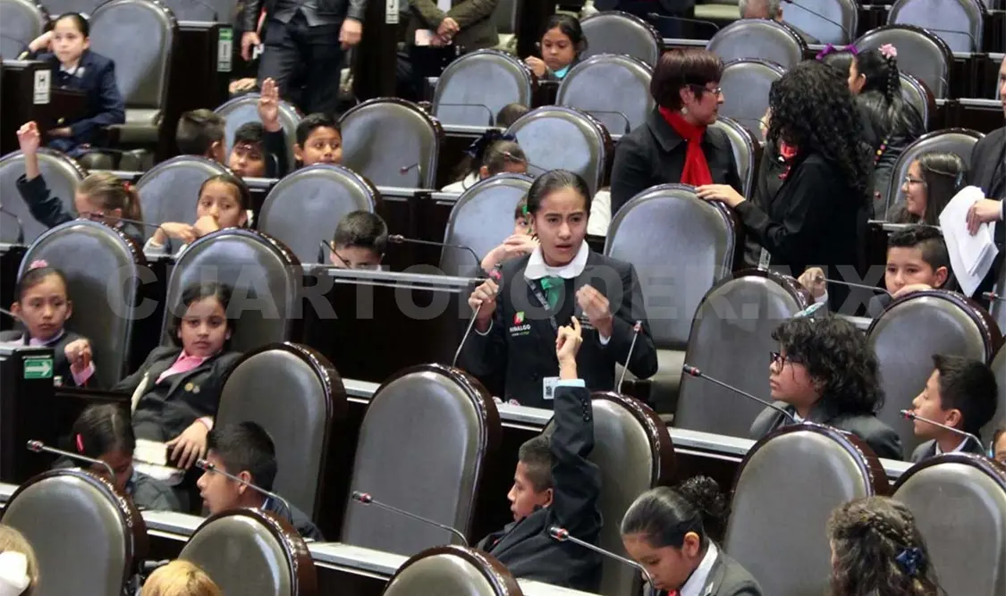 Niños y niñas de todo el país emitieron una declaratoria en defensa de sus derechos. Cámara de Diputados