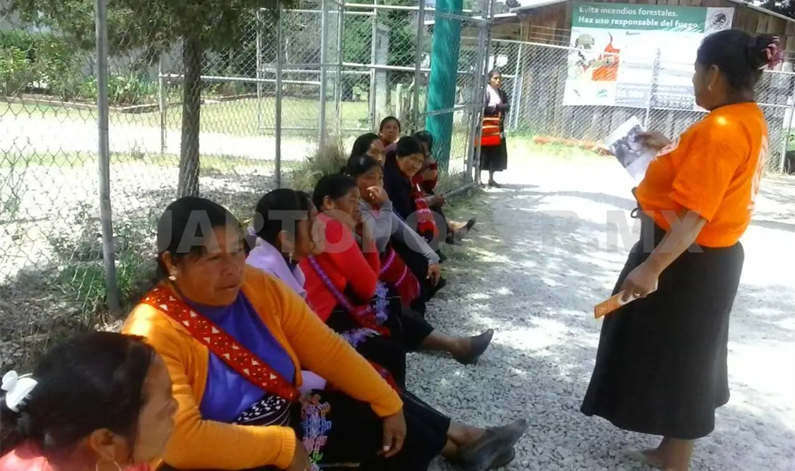 Capacitan en temas de género a mujeres de Tenejapa