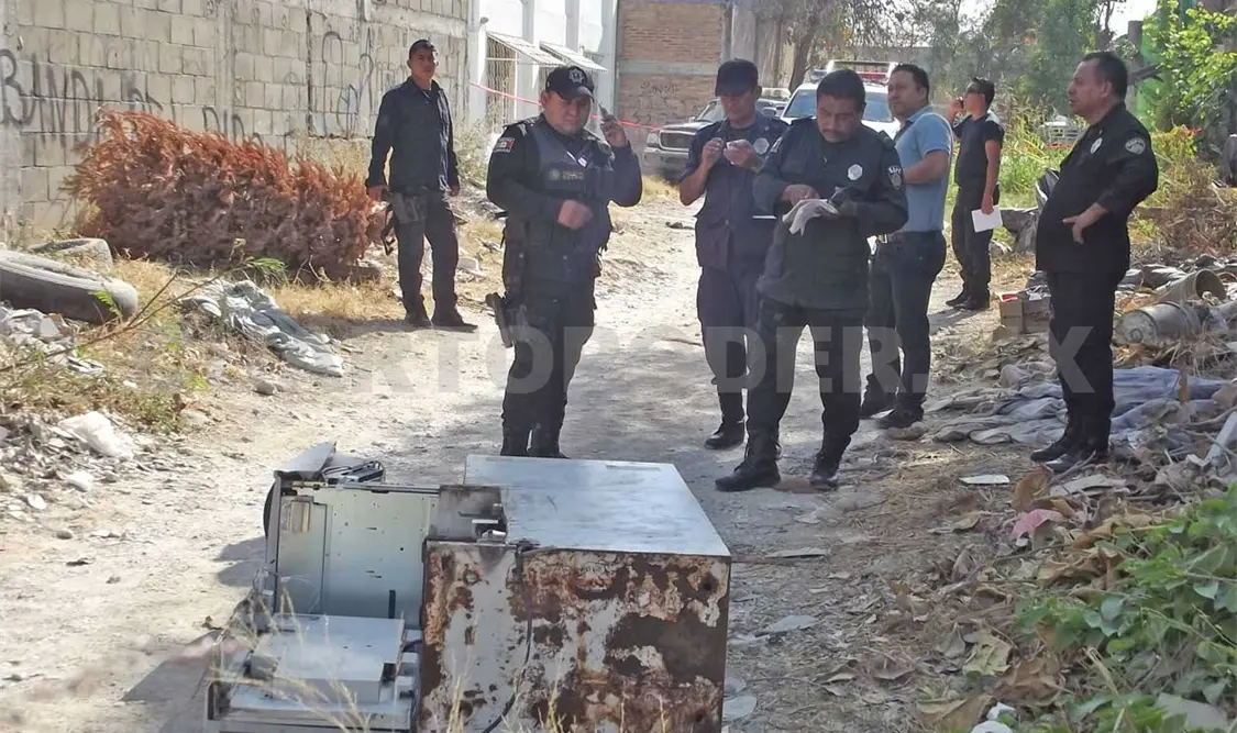 Autoridades hallan cajero robado con más de 2.5 mdp