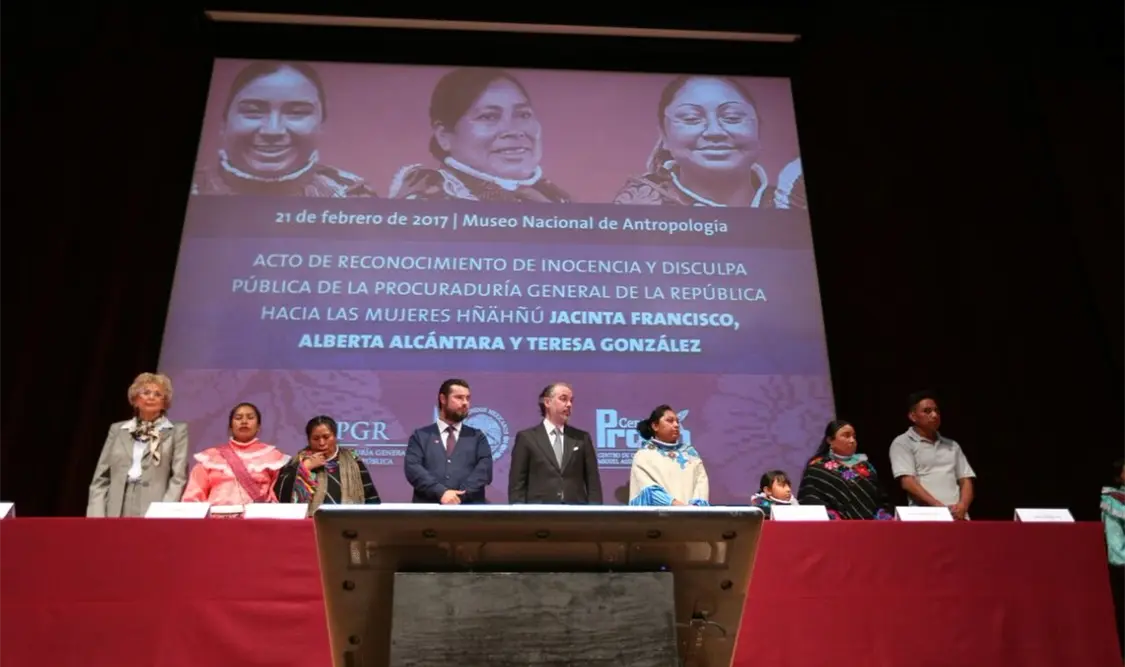 Reconoce PGR inocencia y ofrece disculpa pública a tres mujeres indígenas