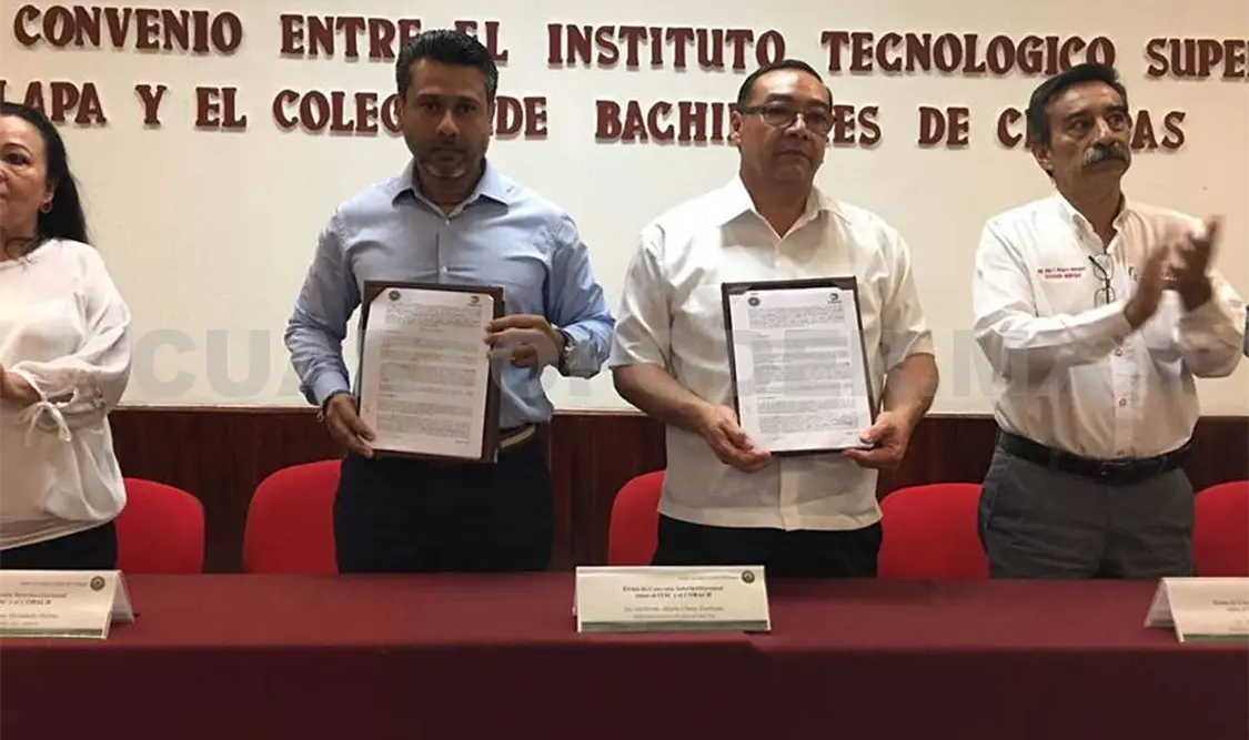 Signan convenio con Instituto Tecnológio