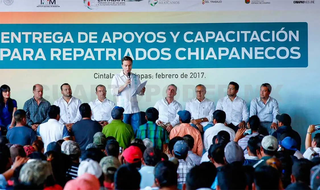 Chiapas coordina acciones para recibir a repatriados