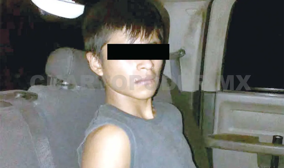 Tras un intenso patrullaje se logró capturar a Jonathan “N” de 16 años de edad, de origen centroamericano, por el delito de asalto con violencia más lo que resulte. Rafael Victorio / CP