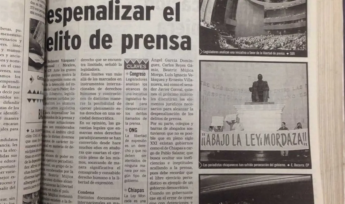 Siniestro pasado: Periodista chiapaneco expone ante diputados