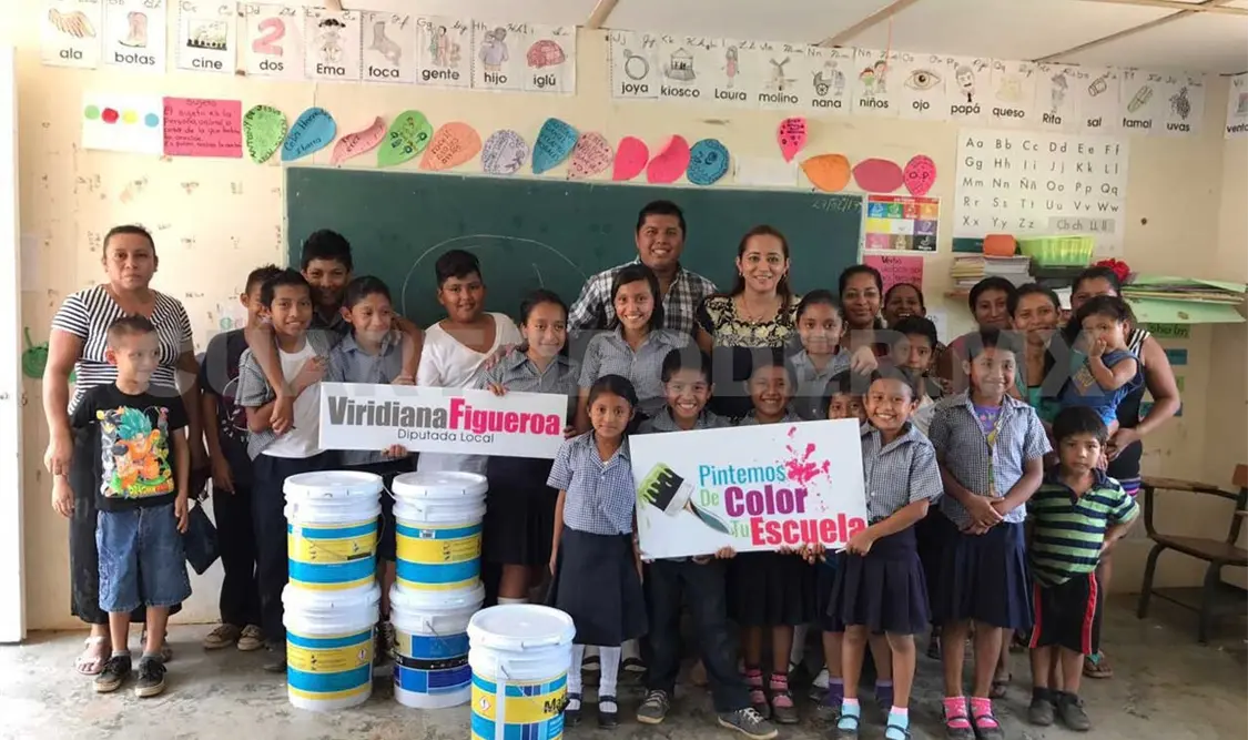 Inicia “Pintemos de color tu escuela”