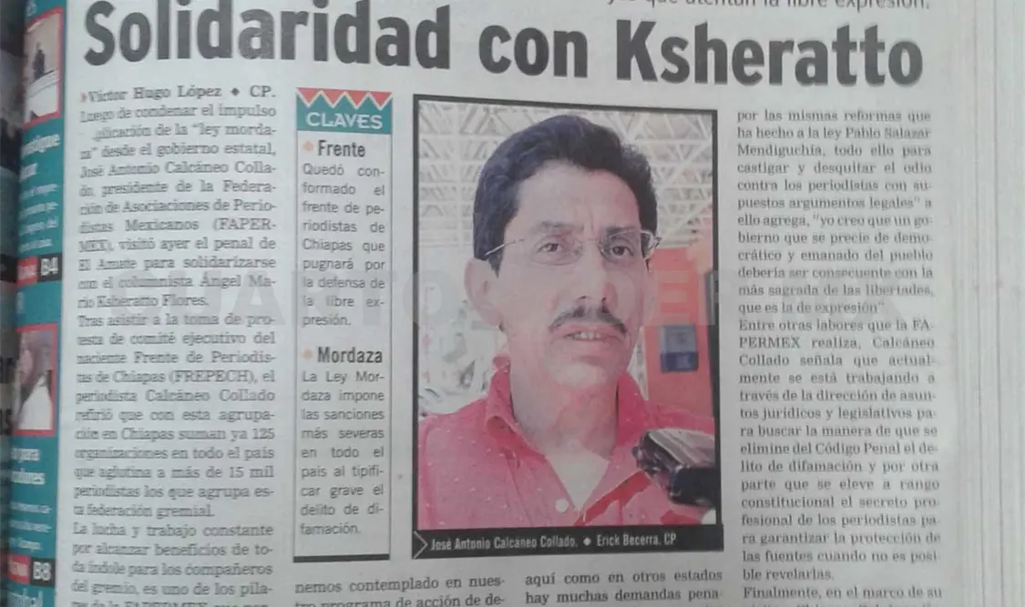 Siniestro pasado: Periodistas condenan leyes contra la libre expresión