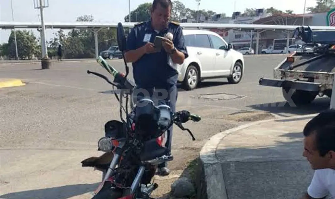 Motociclista embestido por auto “fantasma”