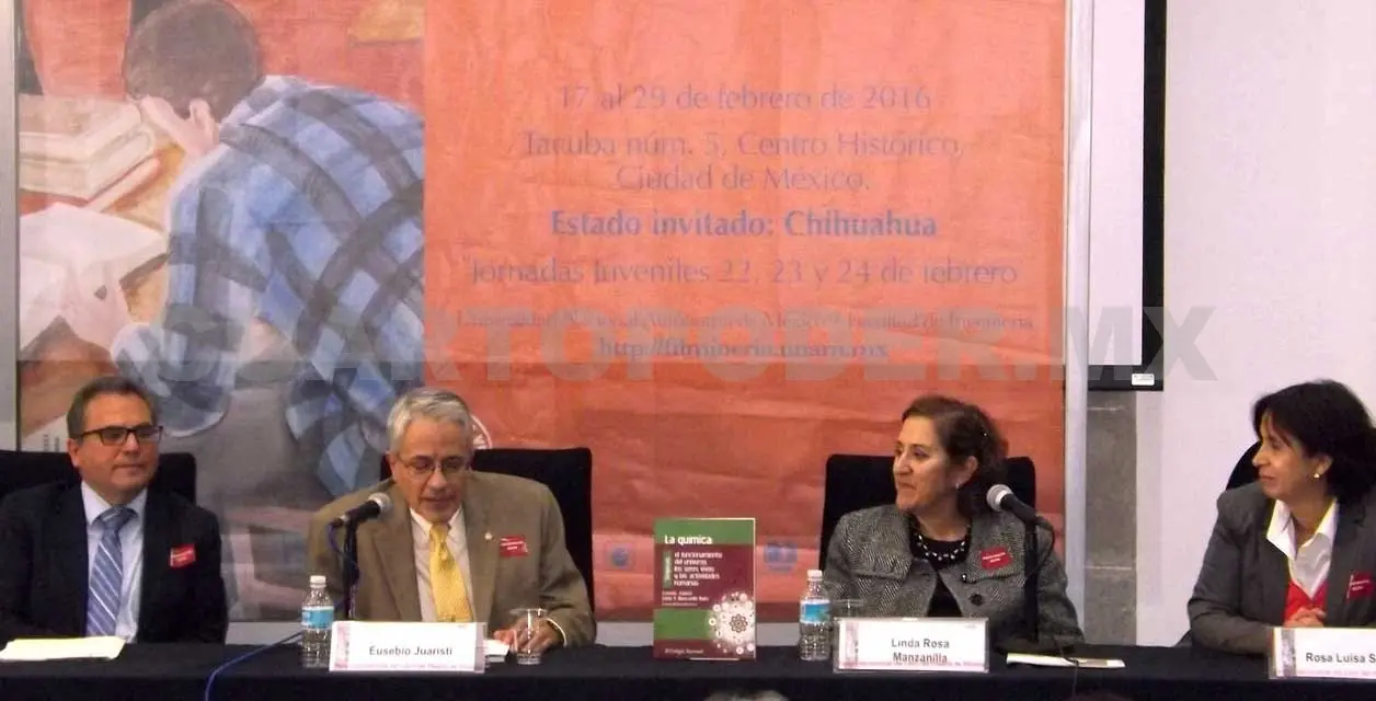 El investigador del Cinvestav, Eusebio Juaristi Cosío, es uno de los coordinadores del libro, presentado en el marco de la XXXVII Feria Internacional del Libro del Palacio de Minería.