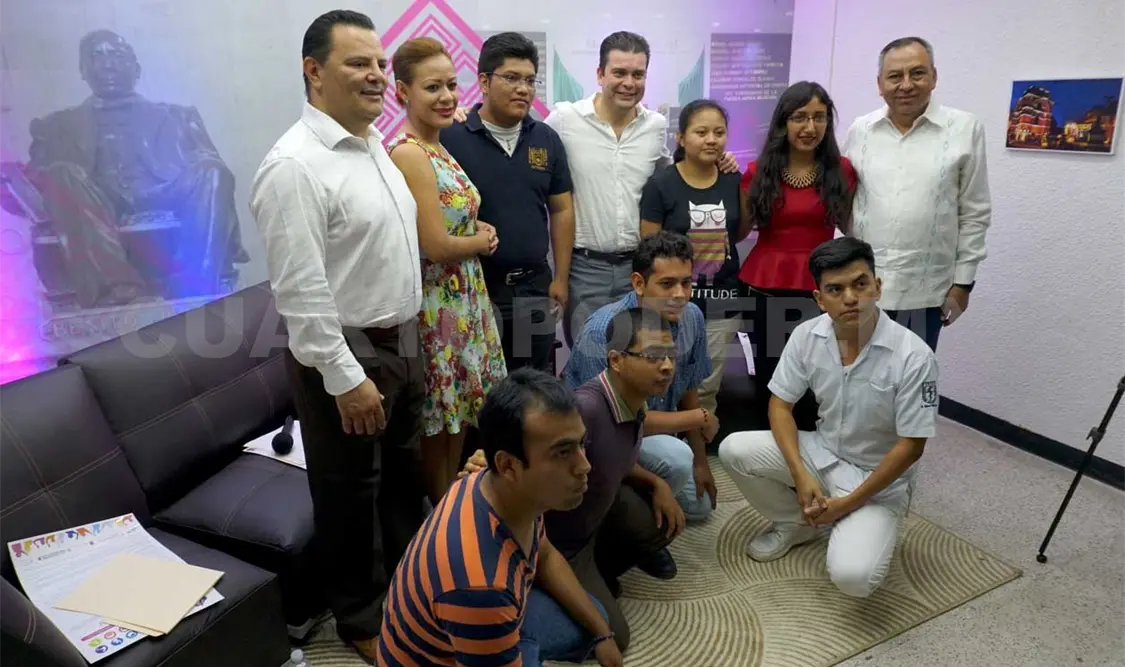 Ayer, Jorge Luis Coutiño Alegría aspirante por la plantilla azul a la presidencia de la Canaco en Tuxtla Gutiérrez, pidió auditar a las ultimas dos administraciones por un desfalco mayor al millón de pesos. Guillermo Ramos / CP