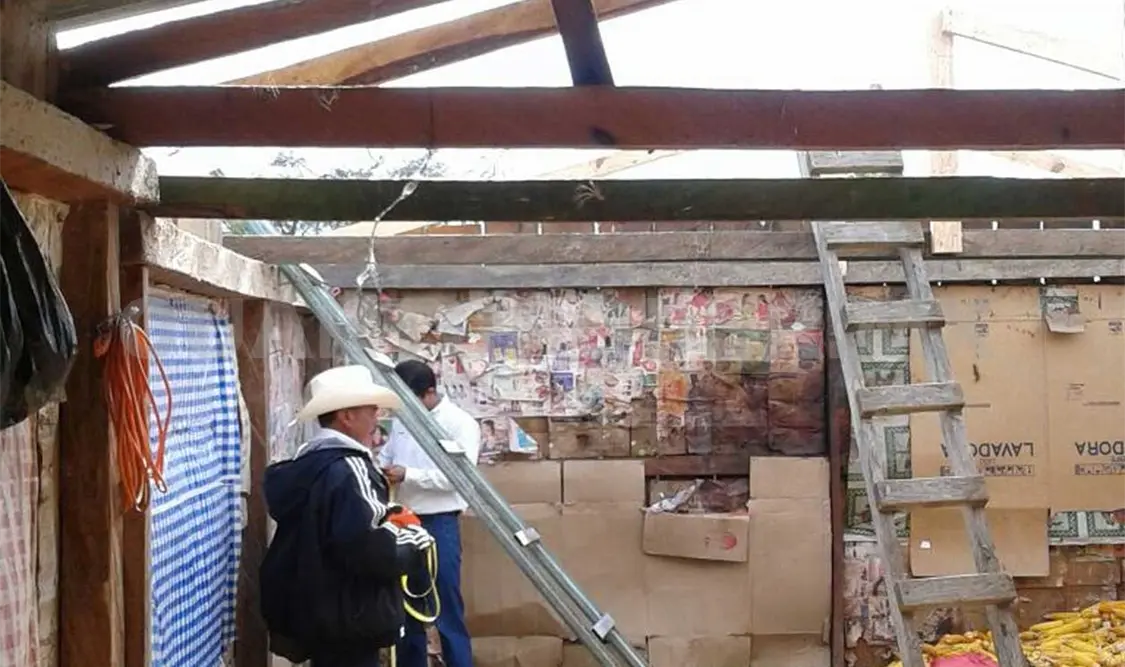 Lluvias provocan estragos a viviendas en La Trinitaria