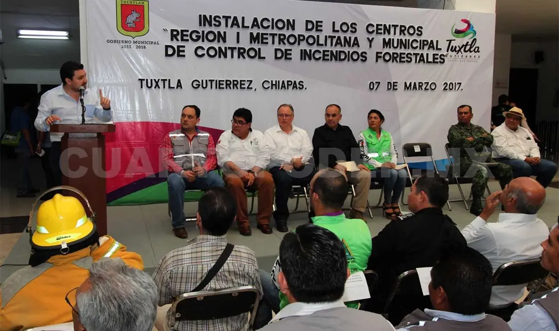 Instala Castellanos Centros de Incendios Forestales