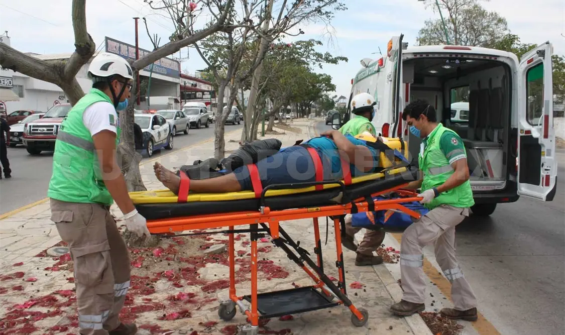Atropellada por motocicleta