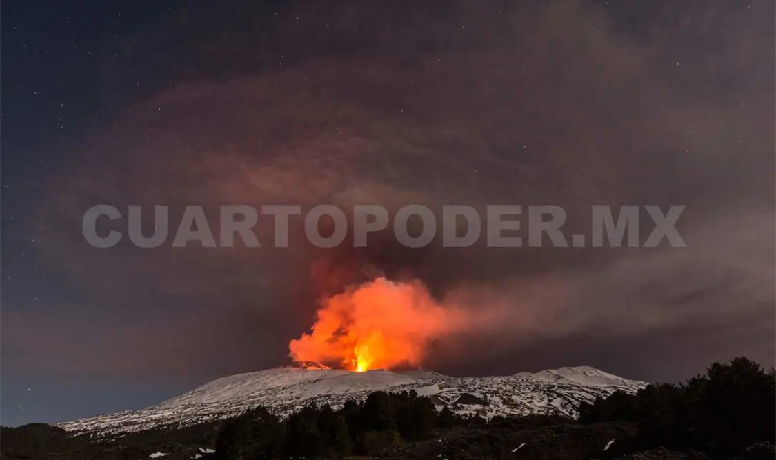 Erupción del volcán Etna deja 10 heridos