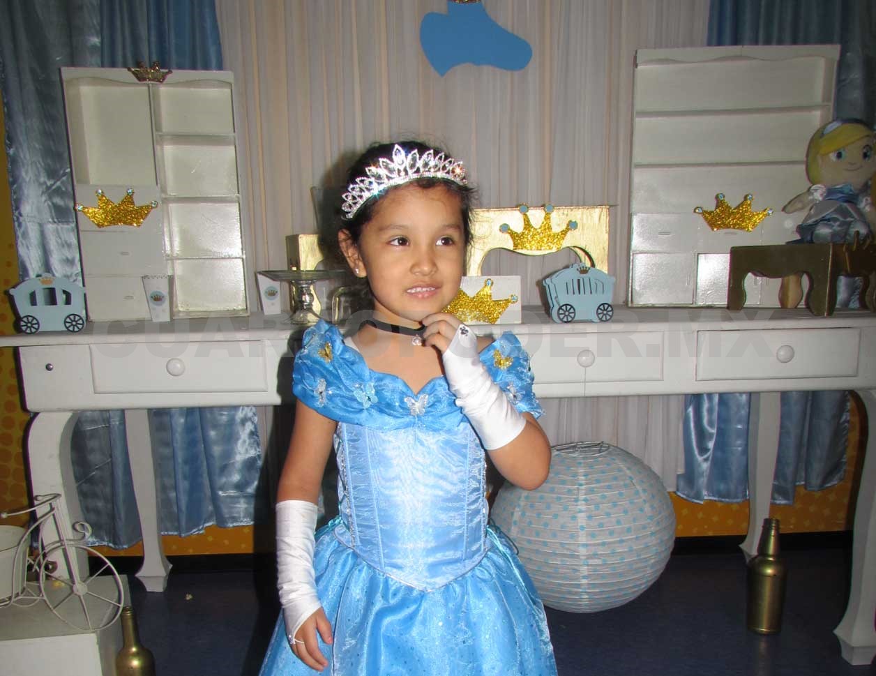 Valentina lució como una princesa