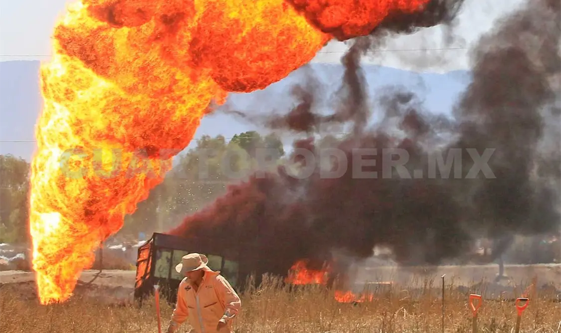 Incendio por toma clandestina
