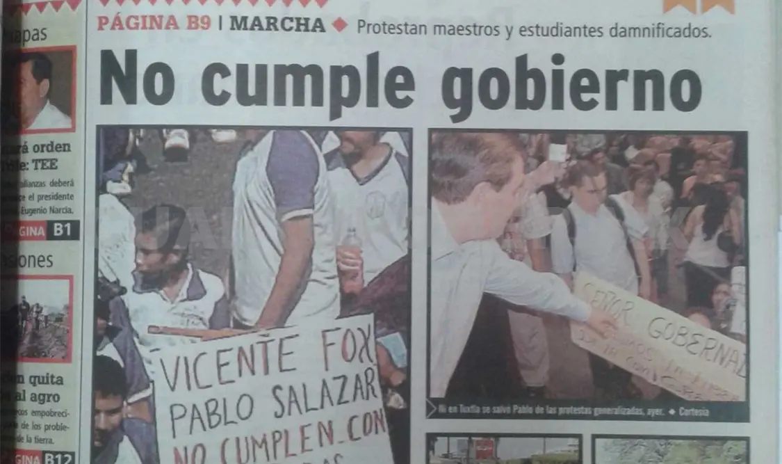 Siniestro pasado: Alumnos salen a las calles a protestar