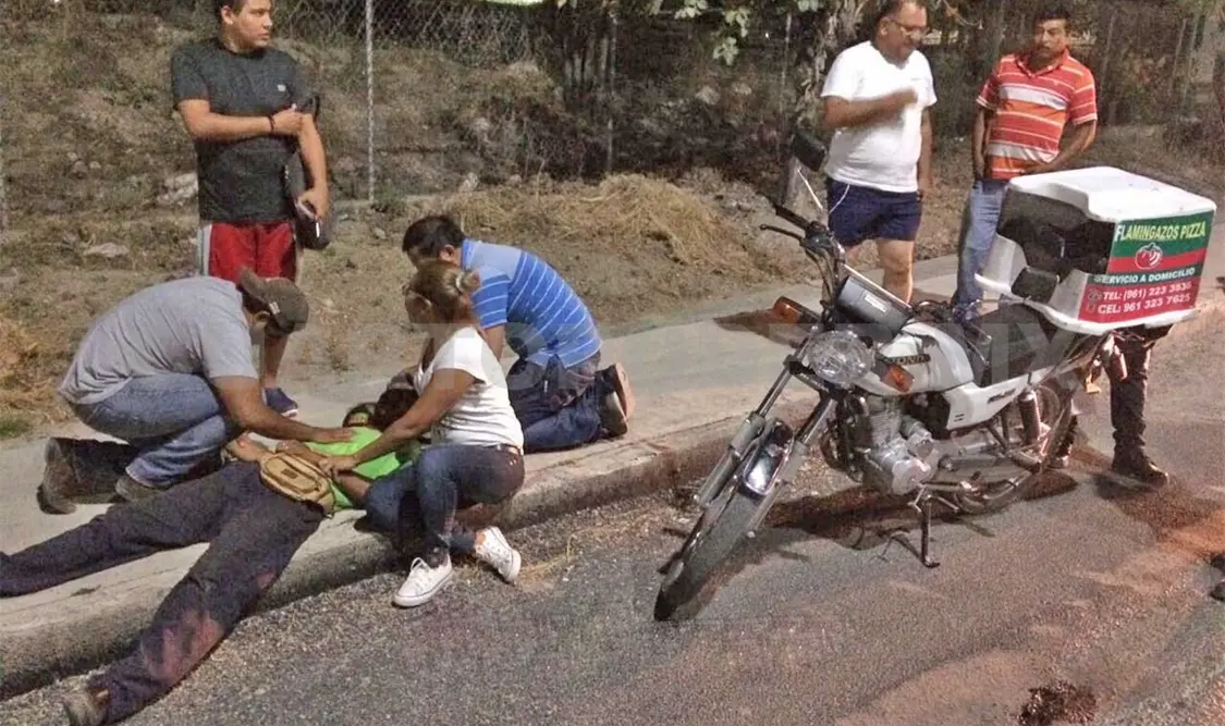 Repartidor embestido por vehículo “fantasma”