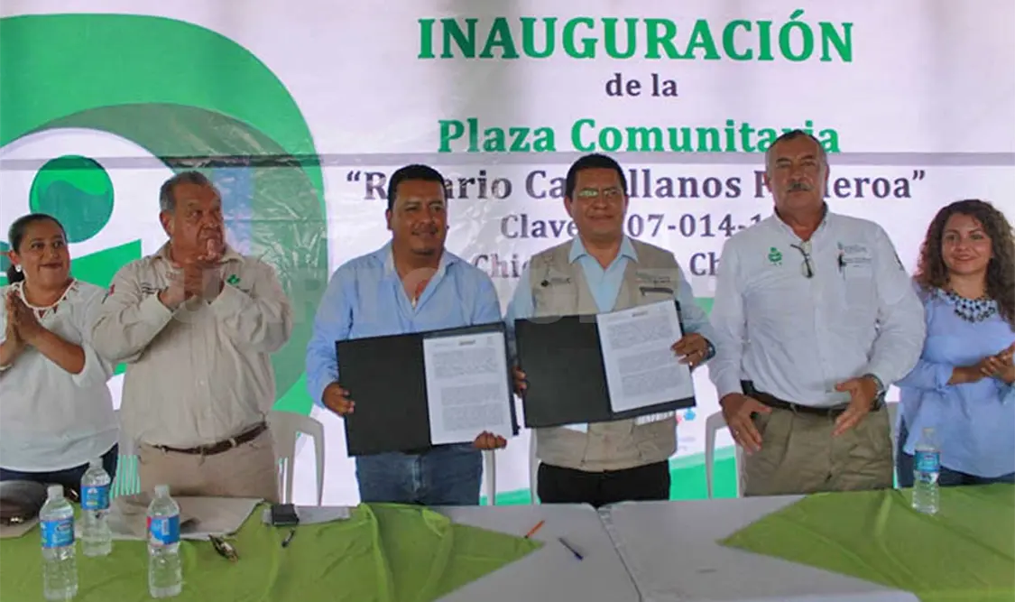 El Icheja inauguró la Plaza Comunitaria “Rosario Castellanos Figueroa” en el municipio de Chicomuselo. CP