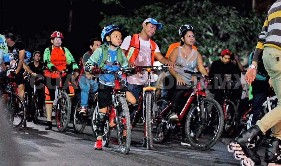Tuxtla en Bici va por el 73º paseo nocturno
