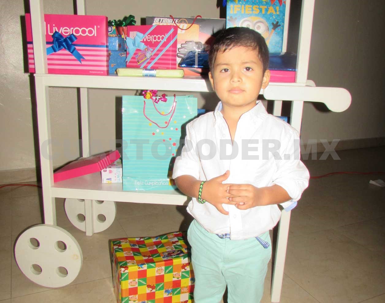Celebran a Emiliano su cumple número 4