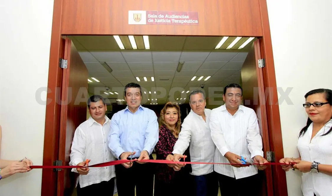 Inaugura Escandón Sala de Audiencias de Justicia Terapéutica