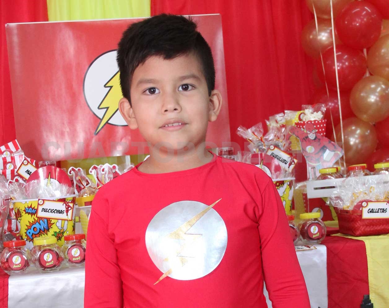 David festejó al estilo Flash