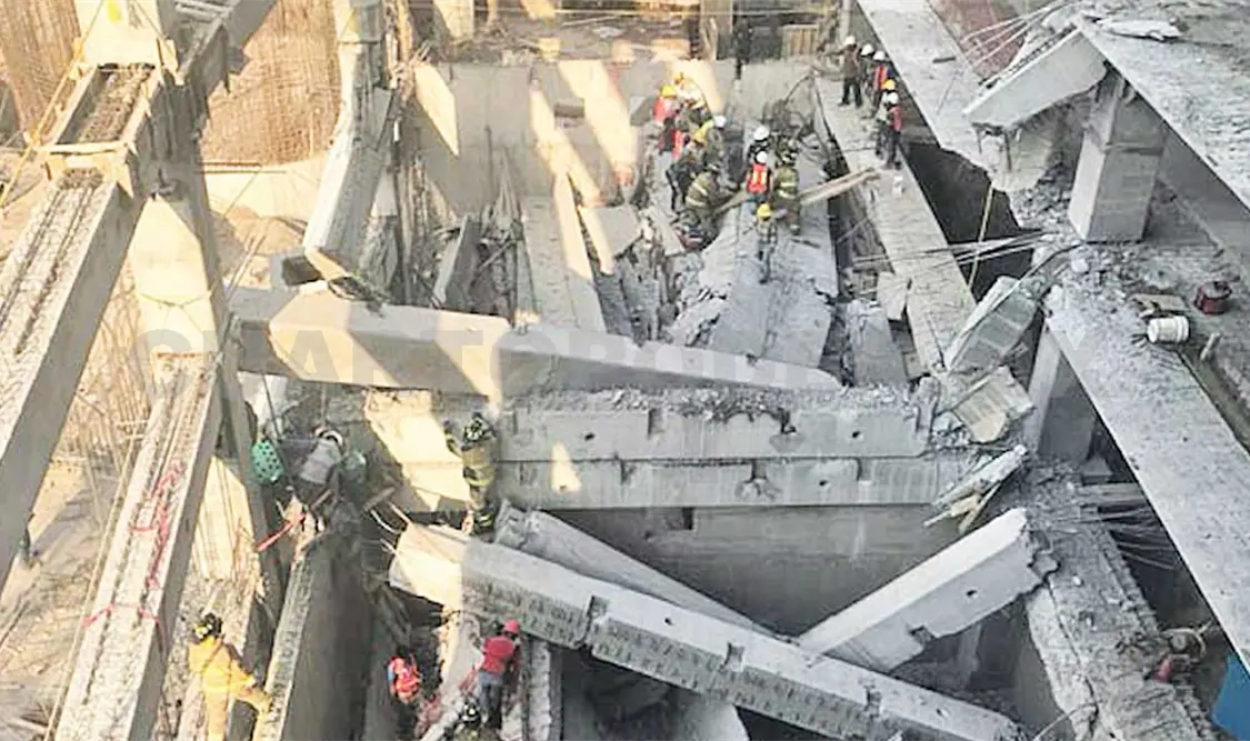 Derrumbe sepulta obreros y activa plan emergente