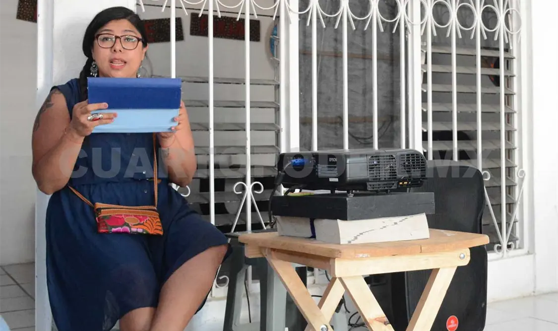 Judith Santopietro, en el festival realizado en La Nube Roja. Darwin Mendoza