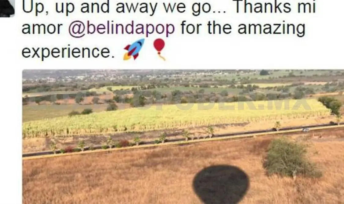 Criss Angel y Belinda pasean en globo