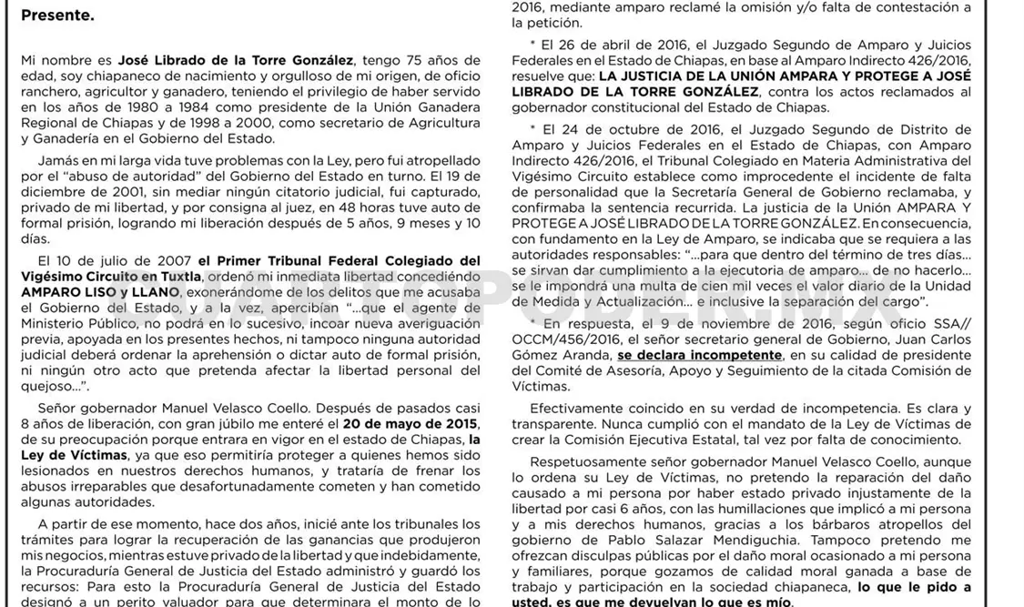 A LA OPINIÓN PÚBLICA