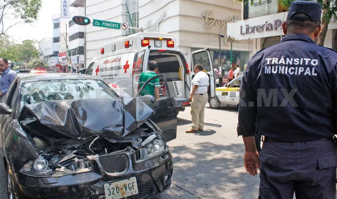Fuerte percance en zona centro