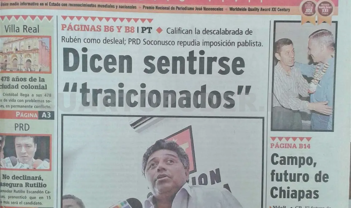 Siniestro pasado: Fracaso de Velásquez, revés a Pablo Salazar