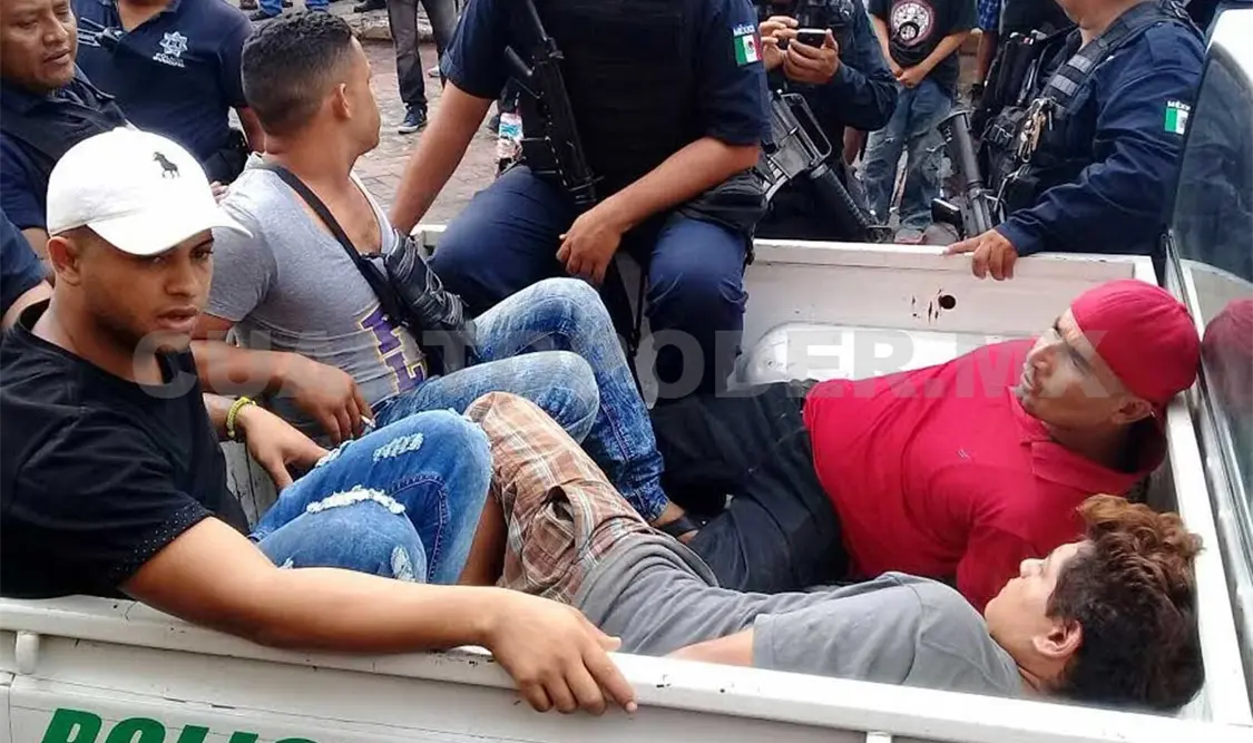 Cuatro detenidos en riña callejera