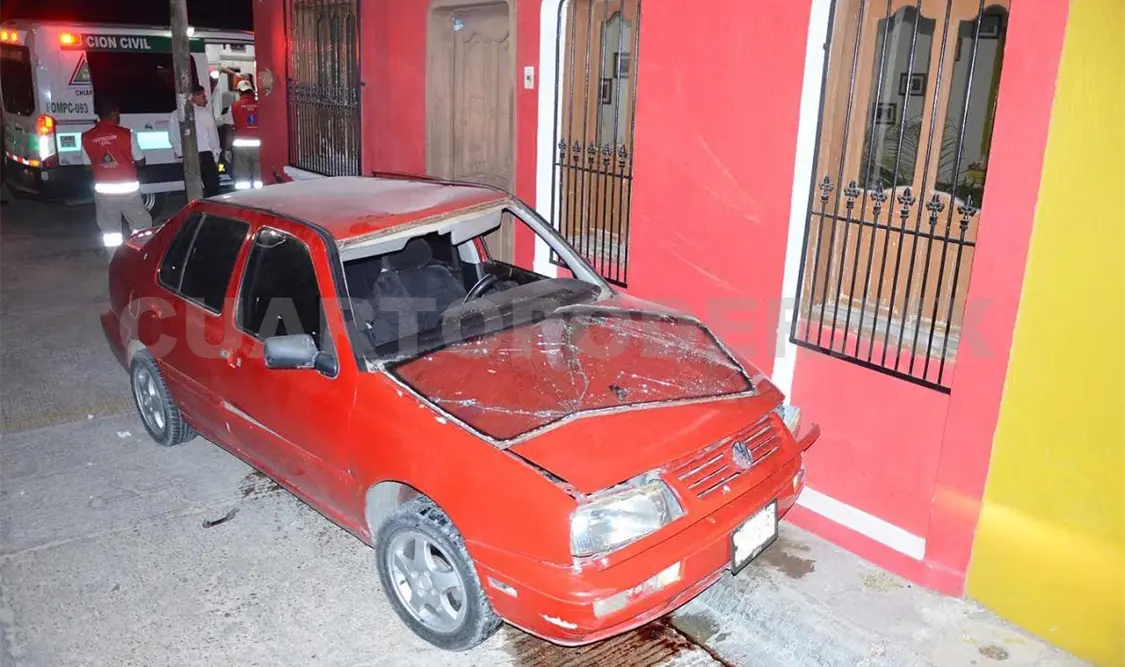 Se estrelló en un domicilio