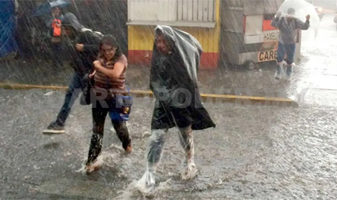 Lluvia, vientos y descenso de temperatura