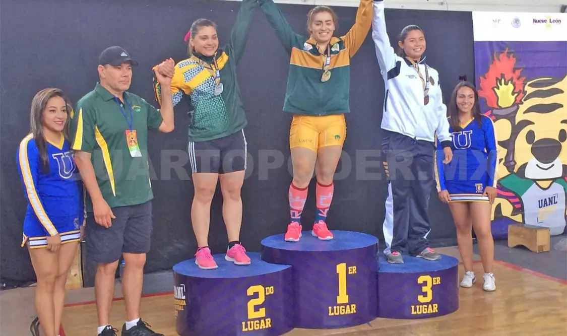 Aremi Fuentes, oro en Universiada Nacional