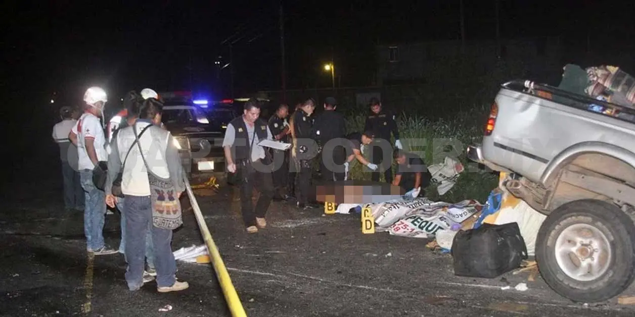 Dos muertos en accidente carretero