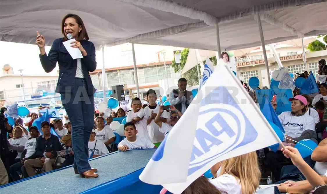 El tema se estrenó ayer en el primer evento de Vázquez Mota. Agencias