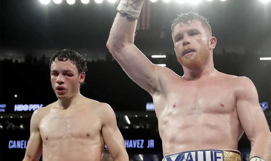 ¡Canelo sin rival! Chávez Jr. recibió paliza en Las Vegas