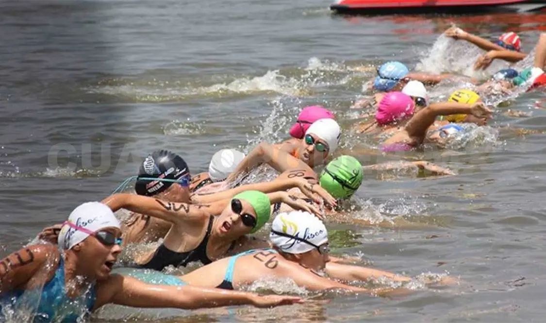 Chiapas participa en aguas abiertas de NL