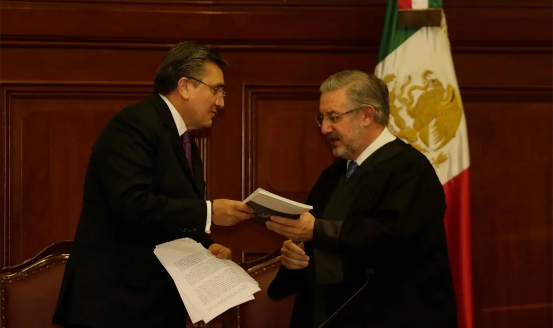 Ombudsman nacional rinde informe de labores ante Suprema Corte