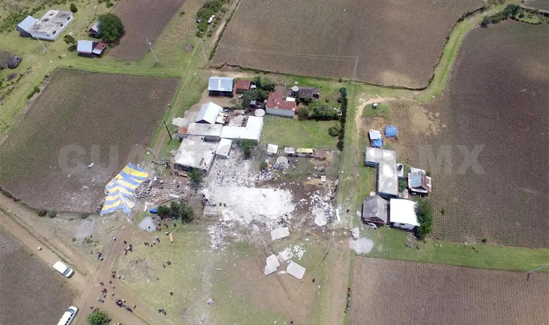 Explosión en Puebla deja 14 muertos